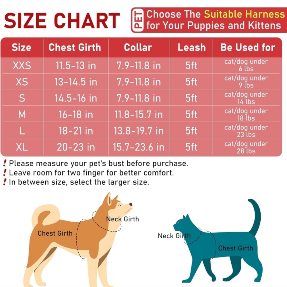 Pet Harness Collar and Leash Set - Picture 6 of 6